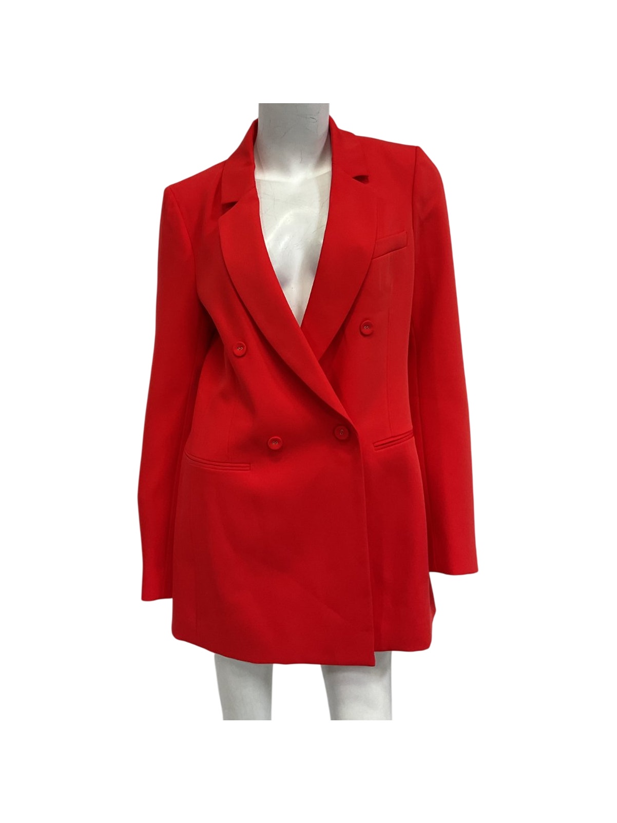 Bcbgmaxazria Tailored Bright Poppy Miley Boyfriend Blazer Size M